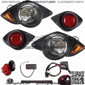 Golf Cart LED Light Kit for Yamaha G29 YDR Drive 07+ &Turn Signal Horn Brake 12V