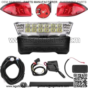 Golf Cart Headlight Taillight LED Light Kit for Club Car Precedent 2004-up 12V