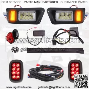 Golf Cart LED Headlight Taillight Light Kit for Yamaha G14 G16 G19 G22 (12V)