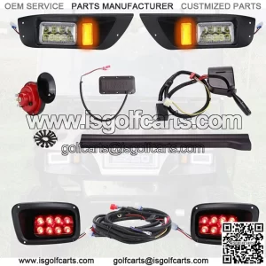 Golf Cart LED Light Kit Fit EZGO TXT 12V (1995-2015) W/ Turn Signal Switch Horn