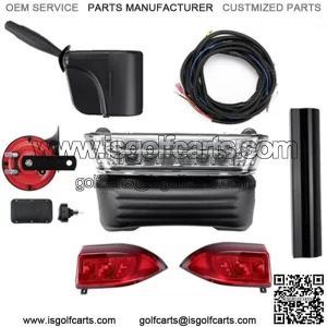 For Club Car Precedent Deluxe LED Lights Kit Turn Signal Horn G&E model 2004-21