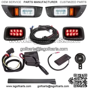 Deluxe Golf Cart LED Light Kit For EZGO TXT Street Legal Kit Turn Signal Switch