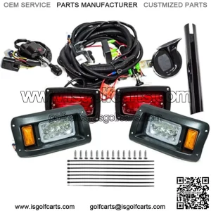 Deluxe LED Light Kit Turn Signals Brake Light Horn Street Legal EZGO TXT