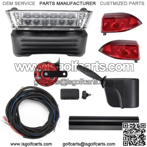 Golf Cart Deluxe LED Light Kit For Precedent Club Car w/ Turn Signals Brake 12V