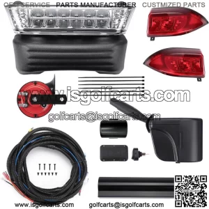 Golf Cart Deluxe LED Light Kit For Club Car Precedent w/ Turn Signals Brake 12V