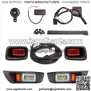 LED Deluxe Light Kit EZGO TXT 14+ Turn Signals Brake Light Horn Street Legal