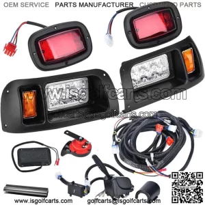 12V LED Light Kit for Club Car DS Gas & Elec 1993-UP with Turn Signal Horn Brake