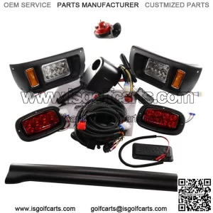 Club Car DS Deluxe LED Light Kit Street Legal Kit For 93-2013 DS W/ Factory Body