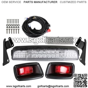 Golf Cart LED Light Bar Kit With LED Taillights For 1996-2013 EZGO TXT