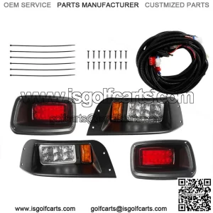 Golf Cart LED Headlight Tail Light Kit Fit for EZGO TXT 1996-2013 Gas / Elect