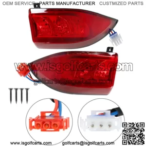 12V Golf Cart LED Taillight For Club Car Precedent 2004-Up and Tempo 2018-Up