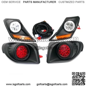 New Set LED Headlight Taillight Light Kit For Yamaha Drive2 Golf Cart 2017-Up