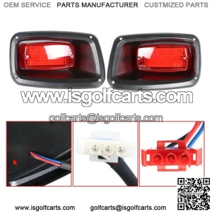 For EZGO TXT, ST Golf Cart Full LED Rear Tail Light 2 LED Taillights 1995-2013