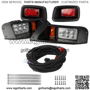 EZGO TXT Golf Cart LED Headlight & Tail Light Kit 1996-2013 Gas and Electric NEW