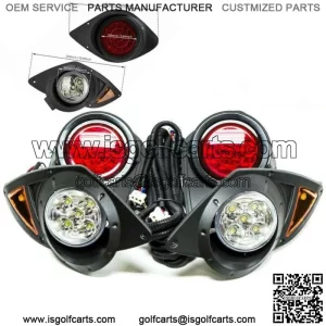 Golf Cart LED Headlight & Tail Light Kit For Yamaha Drive G29 Gas/Electric 07-UP