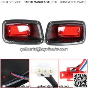 Golf Cart Full LED Rear Tail Light (2 LED Taillights) Fit For Ezgo Txt ST