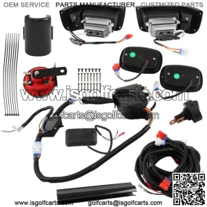 Golf Cart LED Headlight and Tail Light Kit  Fits For Club Car DS Carts 1993-UP