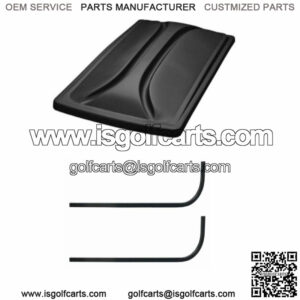 Universal 80" Golf Cart Roof Kit- Black for EZGO TXT Golf Carts