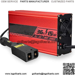 15AMP Golf Cart Charger, EZGO TXT Battery Charger for 36 Volt Golf Carts -D Style Plug (36V15AMP)
