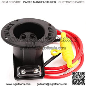 Golf Cart 48 Volt Charger Receptacle and Fuse Assembly for Club Car DS,Golf Cart Charging Receptacle 101802101 1017968-01 1018949-01