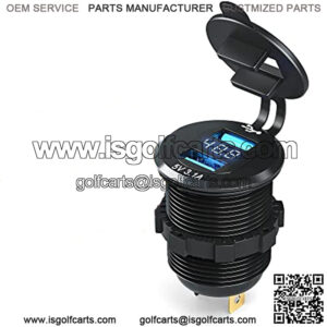 Golf Cart Charger Adapter,Dual Port USB Quick Charge 3.1,5A Fast Charging Charger Power Adapter for Golf Cart Club Car,EZGO and Yamaha (3.1 9-48V)