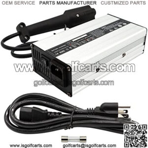 48Volt 6A 3Pin Golf Cart Battery Charger with Plug Portable Golf Cart Accessories Compatible with Golf Cart G29 Years 2007 Up