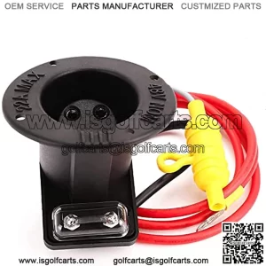 Golf Cart 48 Volt Charger Receptacle and Fuse Assembly for Club Car DS,Golf Cart Charging Receptacle 101802101 1017968-01 1018949-01