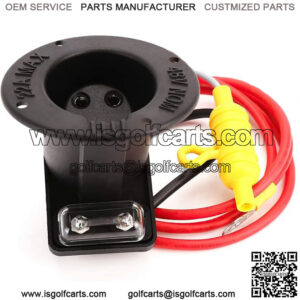48V DC Charger Receptacle & Fuse Assembly for Club Car DS Golf Cart 101802101