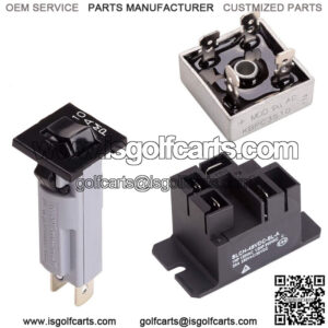 Golf Cart Battery Charger Repair Kit for Club Car 48V Powerdrive 1 & 2 Charger