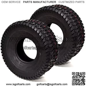 2PK 15x6.00-6 15x6.00x6 15x6x6 15x6-6 4PLY Commercial Turf Lawn Mower Tires Compatible with Scag JD Kubota