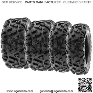 ALL TERRAIN ATV UTV 6 Ply Race Tires 24x8-12 & 24x10-11 Tubeless A033 POWER I, [Set of 4]