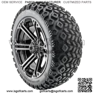 14" RX353 Machined Wheels and Lifted Tires Combo