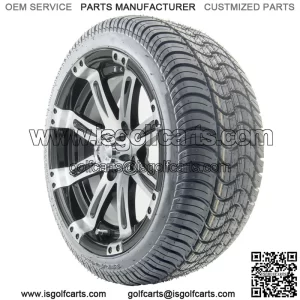 14" Machined Wheels (ET-0) and Tires Combo