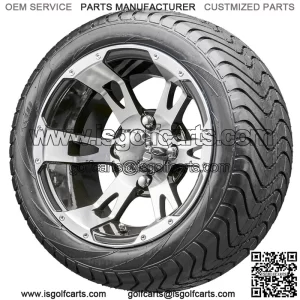 12" RX320 Machined Wheels and Tires Combo