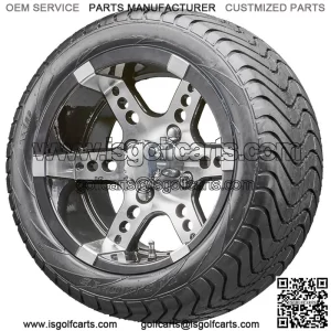 12" RX250 Machined Wheels and Tires Combo