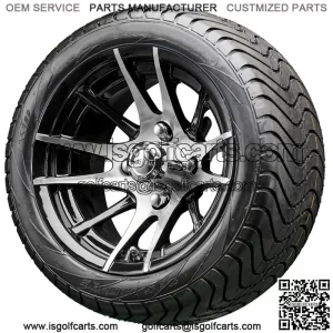 12" RX101 Machined Wheels and Tires Combo