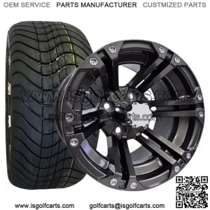 215/40-12" Tire & Wheel Combo (18.5" Tall Premounted)