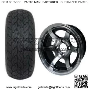 20x10-12" Street Tire/Wheel Combo (20" Tall Premounted)