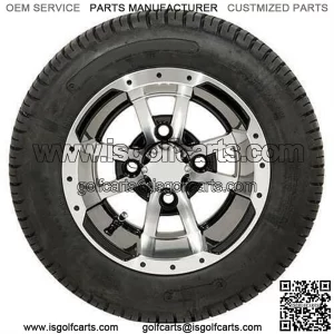 Storm Trooper Golf Cart Tire & Wheel Combo, 205/50-10" Set of 4 (18" Tall)