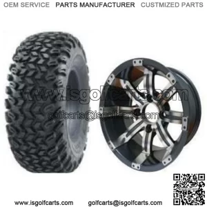 23x10.5-12" All Terrain Tire/Wheel Combo (23" Tall Premounted)