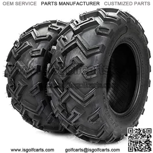 Set of 2 ATVUTV Tubeless Tires LRC 25x10-12 Rear Left Right 6PR Rubber Load Range C bias tire 2510 12 black