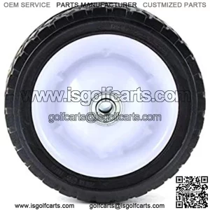 7" Universal Replacement Steel Wheel with 55 lb. Load Rating, Black