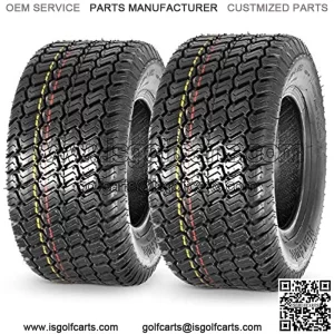 16x7.50-8 16x7.5x8 Turf Saver Lawn Mower Tire 4PLY, Set of 2