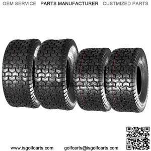 Lawn Mower Turf Tires 15x6-6 Front & 20x8-8 Rear 4PR(2 Front Tires+2 Rear Tires)