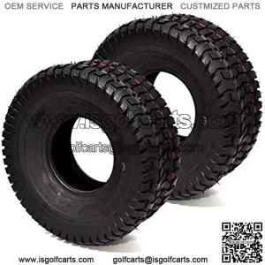 2PK 15x6.00-6 15x6.00x6 15x6x6 15x6-6 4PLY Commercial Turf Lawn Mower Tires Compatible with Toro Scag JD Kubota