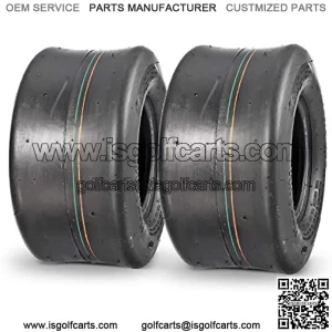 11x6.00-5 Smooth Lawn & Garden Tire for Zero Turn Mower or Go-Kart,2Pcs
