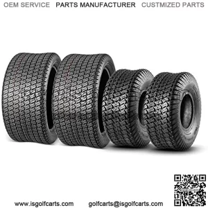 15x6-6 Front & 20x8-8 Rear Lawn Mower Turf Tires 4PR(2 Front Tires+2 Rear Tires)