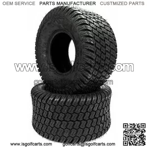15x6.00-6 Lawn Mower Turf Tires 15x6x6 Lawn Garden Tractor Golf Cart Tires 4PR Tubeless Pack of 2