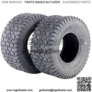 Set of 2 16x6.50-8 Garden Turf Lawn Mower Tire 16-6.50-8 4PR Golf Cart Tractor Turf Tires