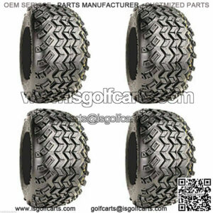 Golf Cart Tires 18x9.50-8 All Terrain Off Road Tires with Black Wheels-Set of 4